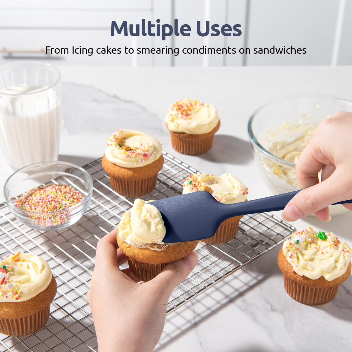 U-Taste Heat-Resistant Silicone Spatula Set – 3 Piece