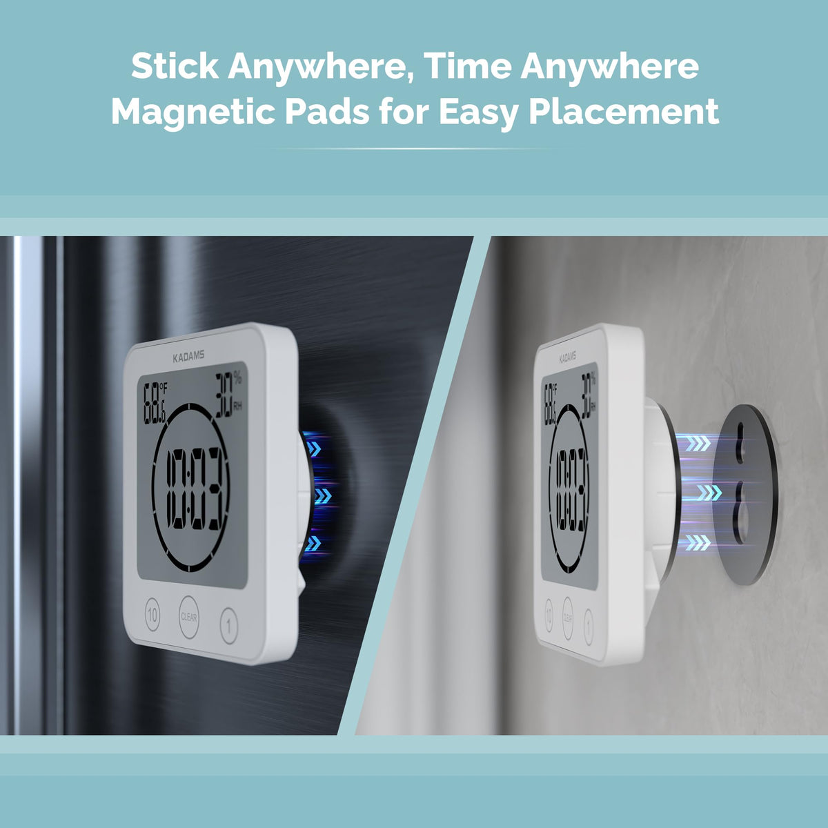 Waterproof Digital Shower & Kitchen Timer Clock