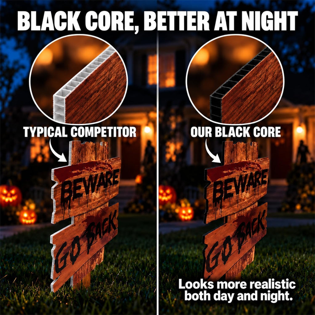 Halloween Yard Signs with Stakes – 3 Pack – view 5