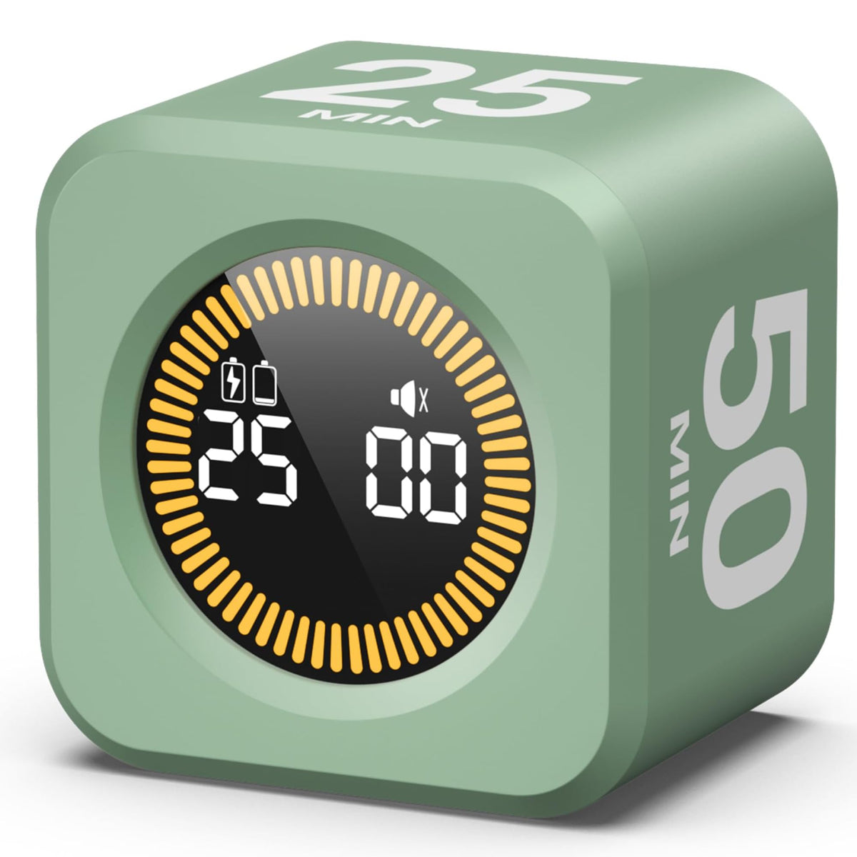 Visual Cube Timer – Flip to Start 5/10/25/50 Min