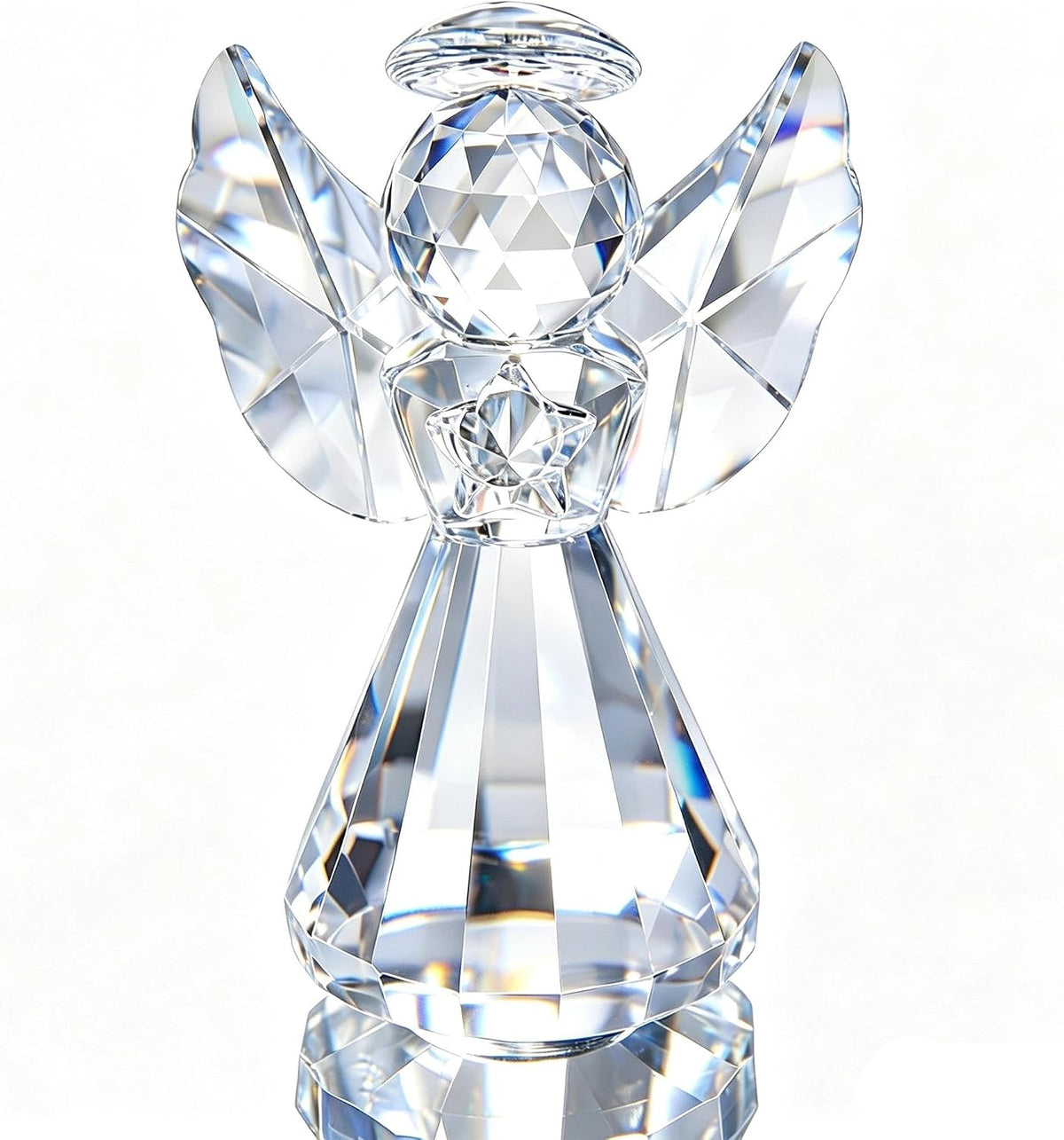 Crystal Glass Angel Figurine – 8.5 cm