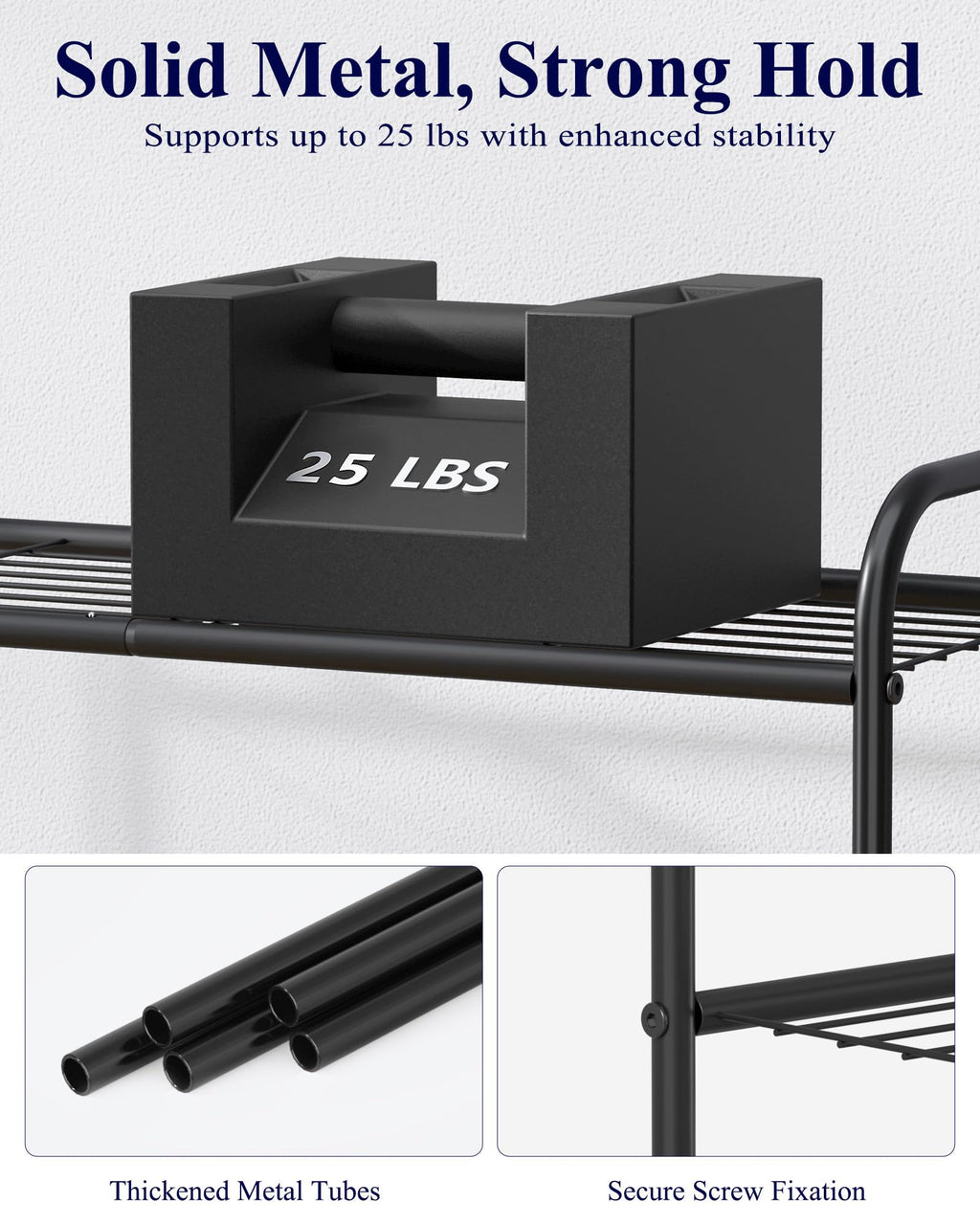 Kitsure 3-Tier Metal Shoe Rack
