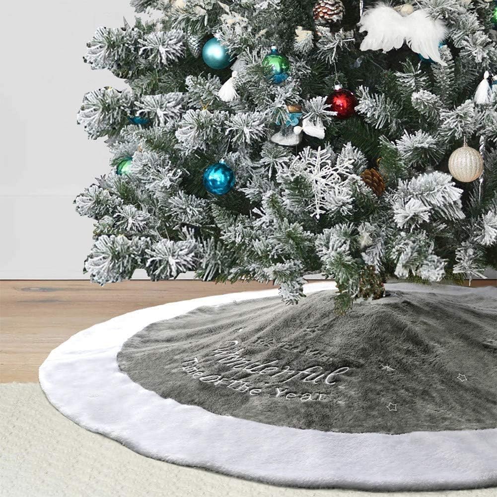 Faux Fur Christmas Tree Skirt – 90 cm & 122 cm