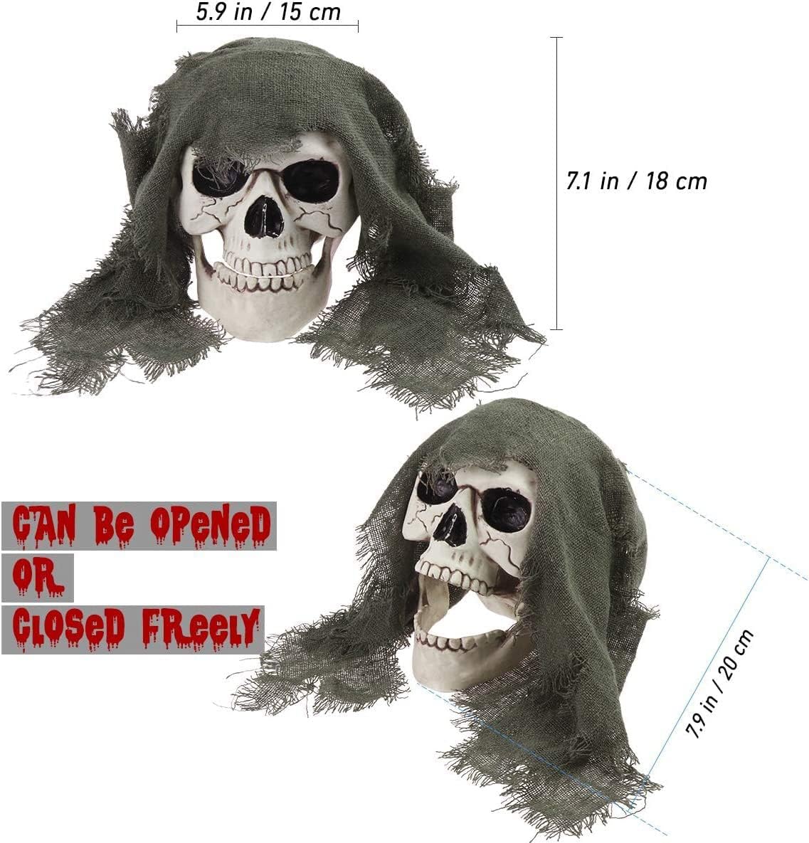 Crawling Zombie Skeleton – Halloween Lawn Decoration – view 3