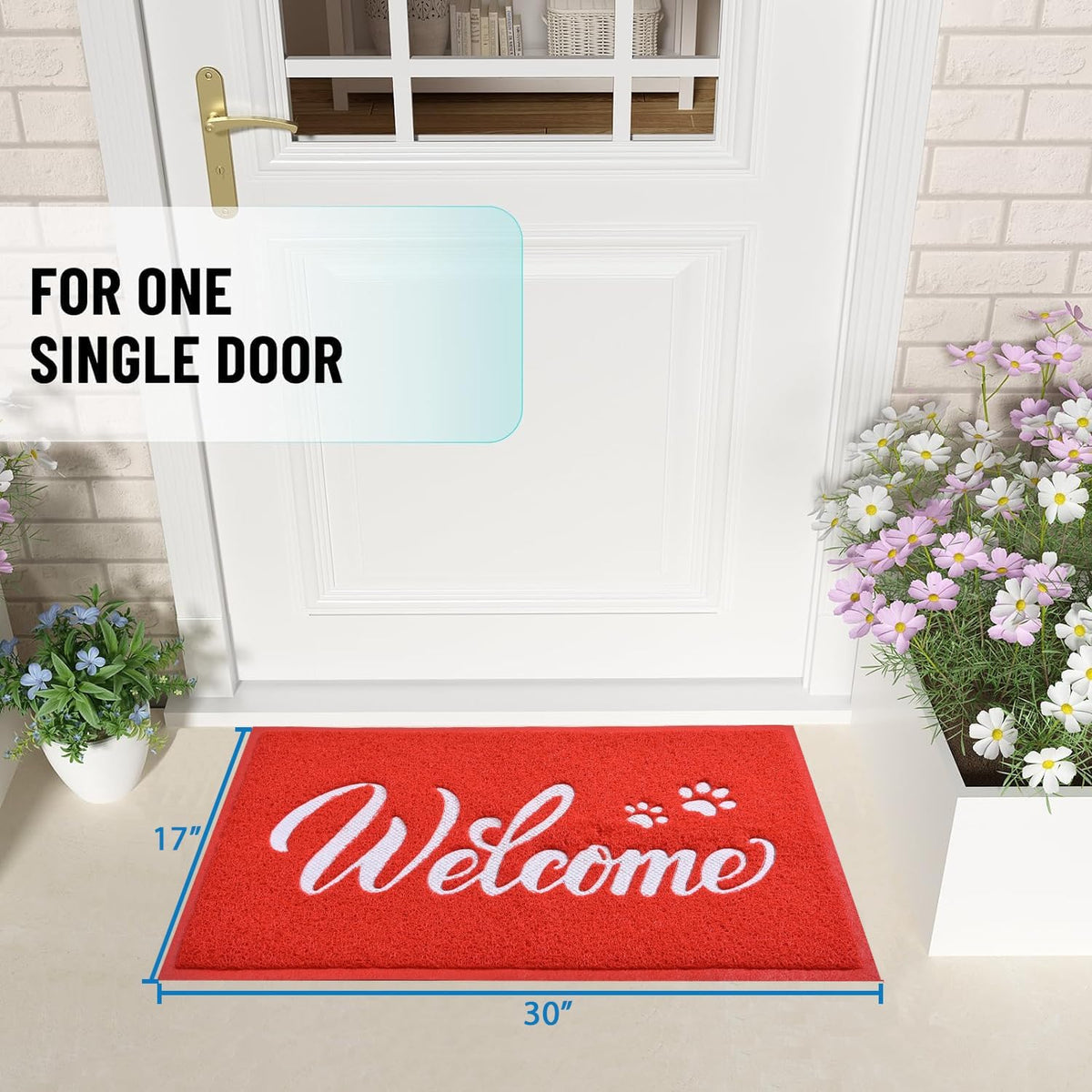 Christmas Welcome Door Mat – Indoor/Outdoor – view 2
