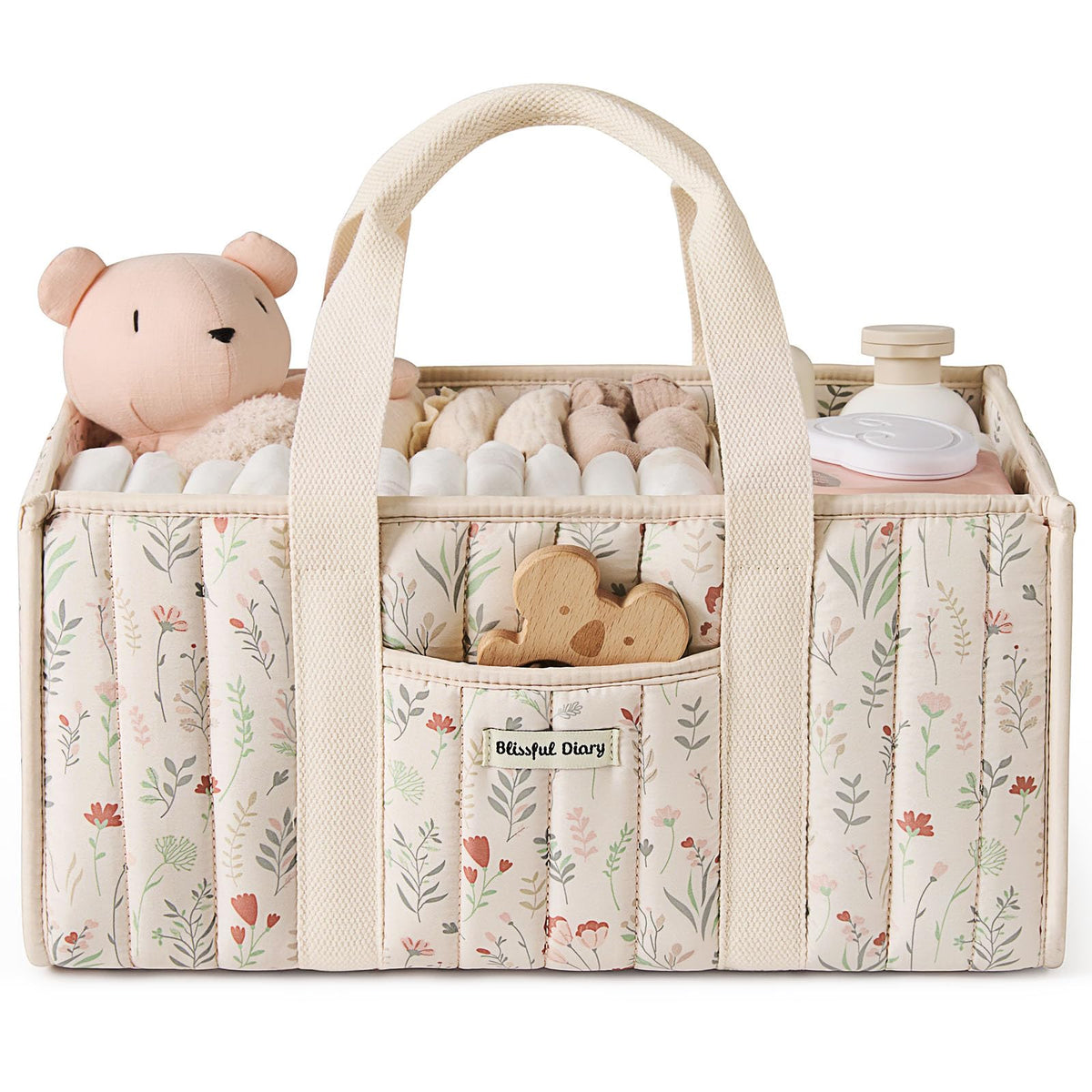 Portable Felt Caddy Organiser Basket with Dividers