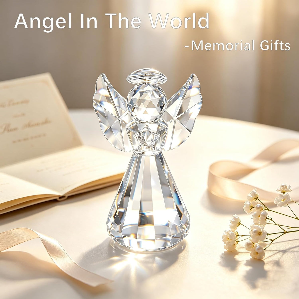 Crystal Glass Angel Figurine – 8.5 cm – view 3