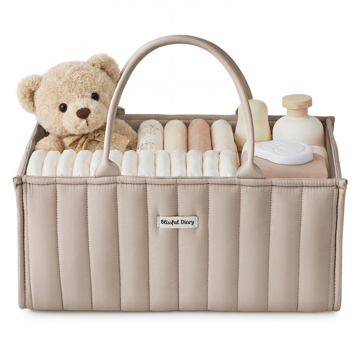 Portable Felt Caddy Organiser Basket with Dividers