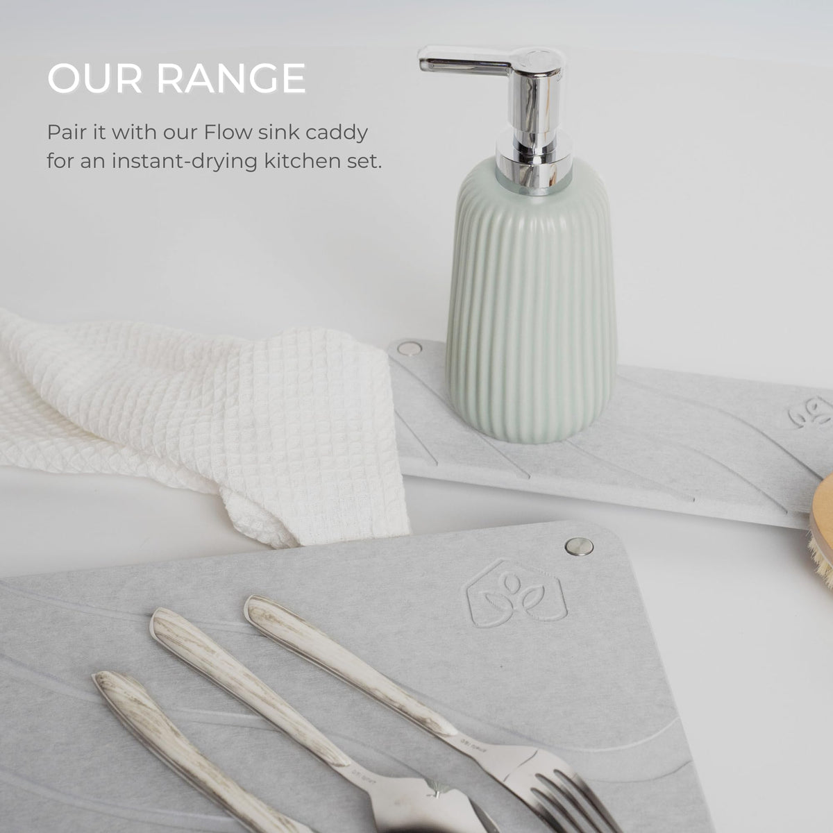 Stone Dish Drying Mat – Super Absorbent Diatomite