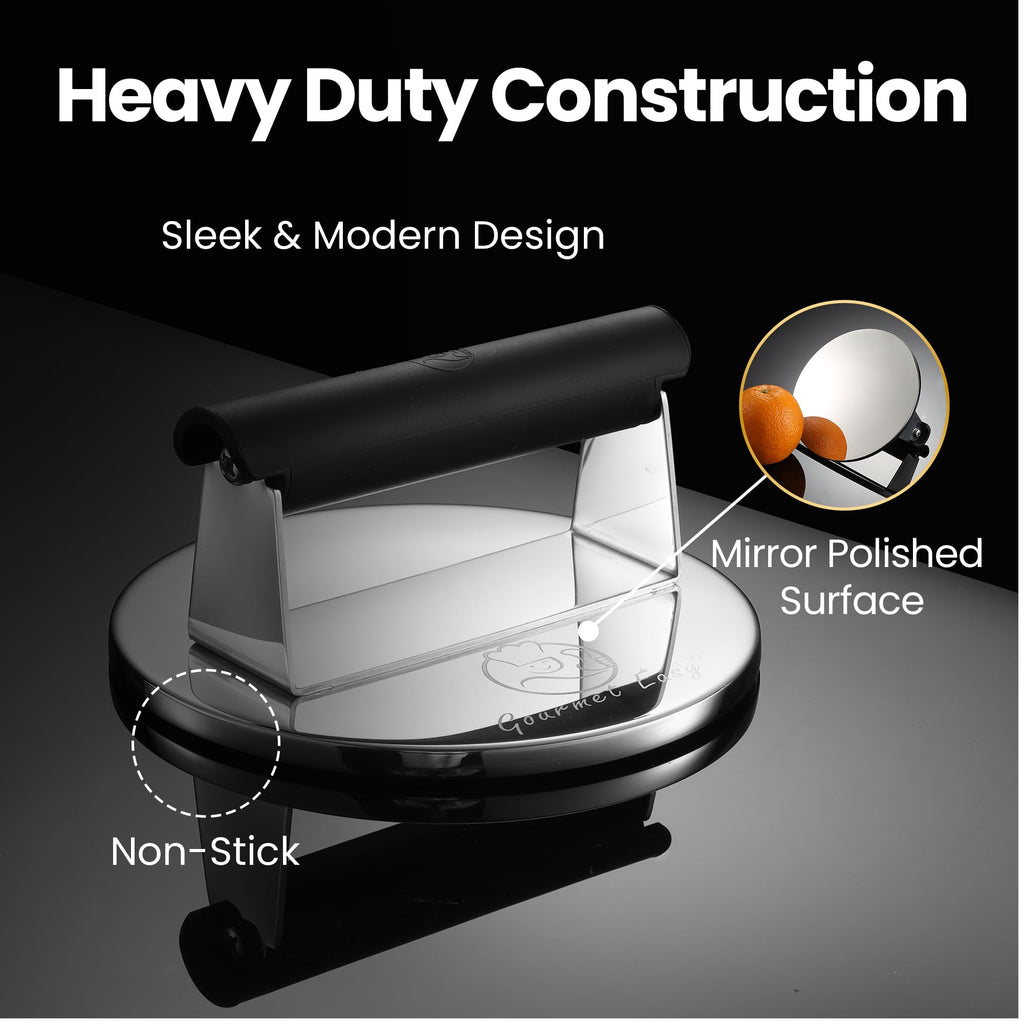 Smash Burger Press – Stainless Steel, Heat-Resistant Handle