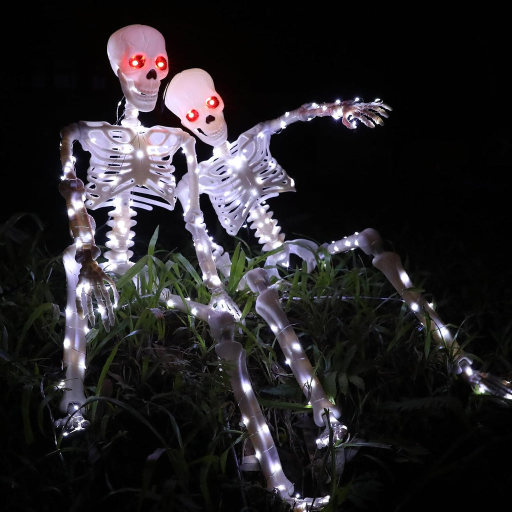 Light-Up Skeletons – 2 Pack 90 cm Outdoor Halloween Decoration – view 5
