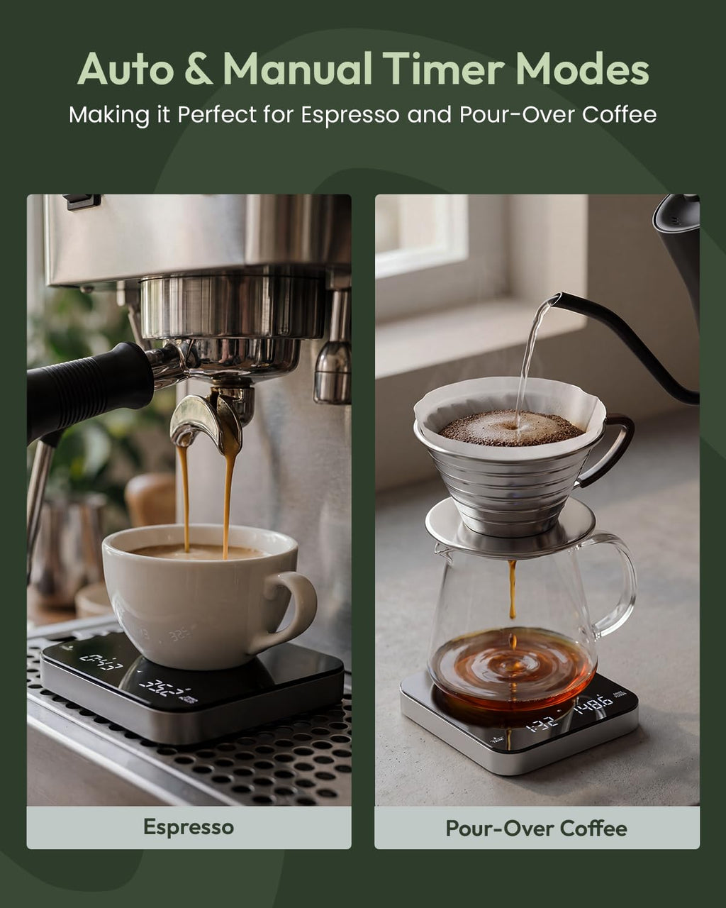 Espresso Coffee Scale with Timer – 0.1 g