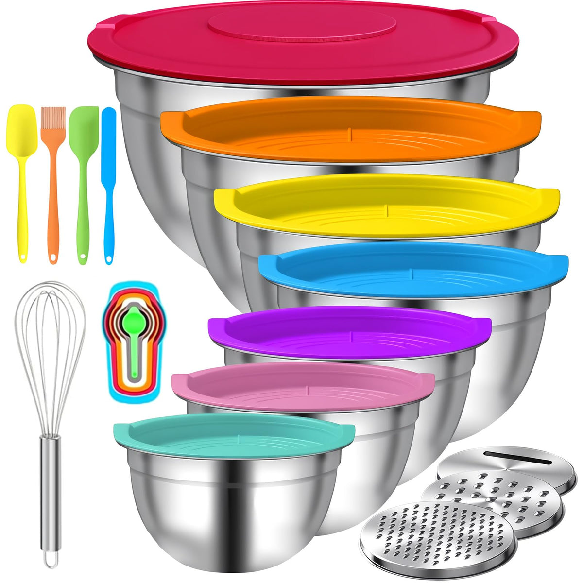 Stainless Steel Nesting Mixing Bowls Set