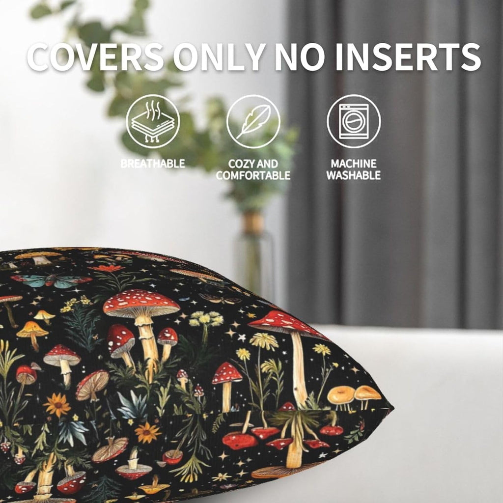 Witchy Mushroom Cushion Covers – 2 Pack – view 8