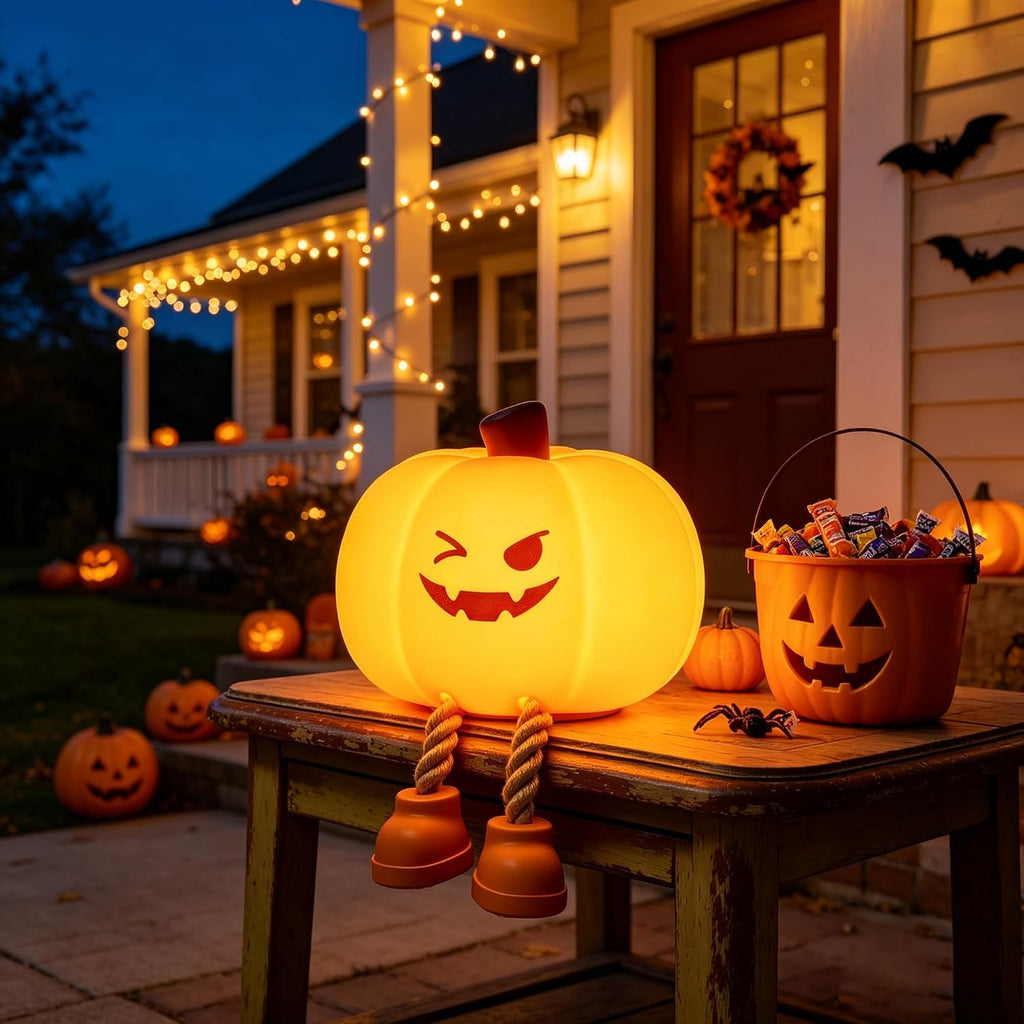 Pumpkin Night Light – Portable Halloween Lamp – view 2