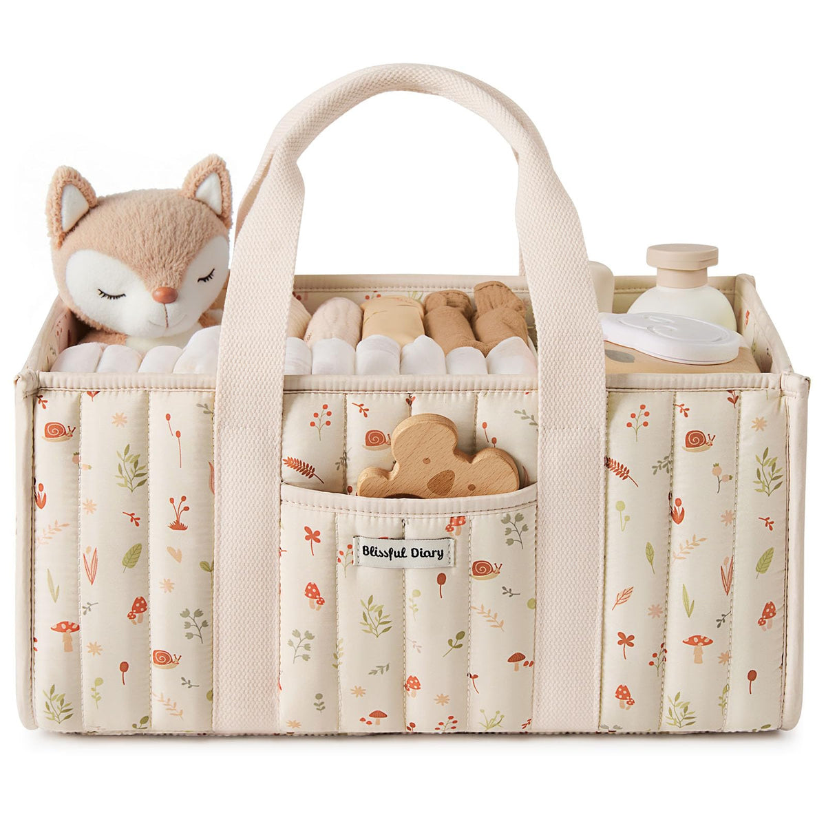 Portable Felt Caddy Organiser Basket with Dividers