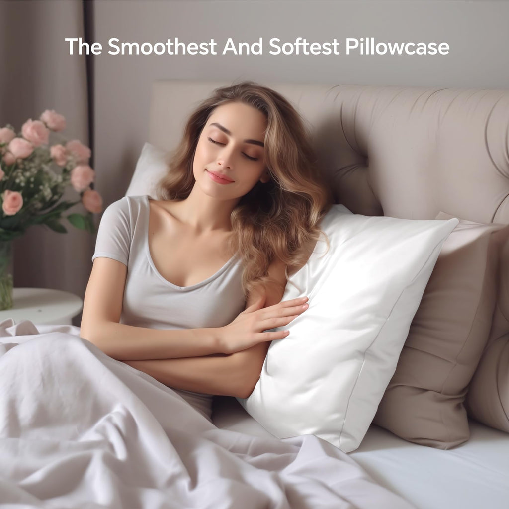 Mulberry Silk Pillowcases with Zip – 2 Pack