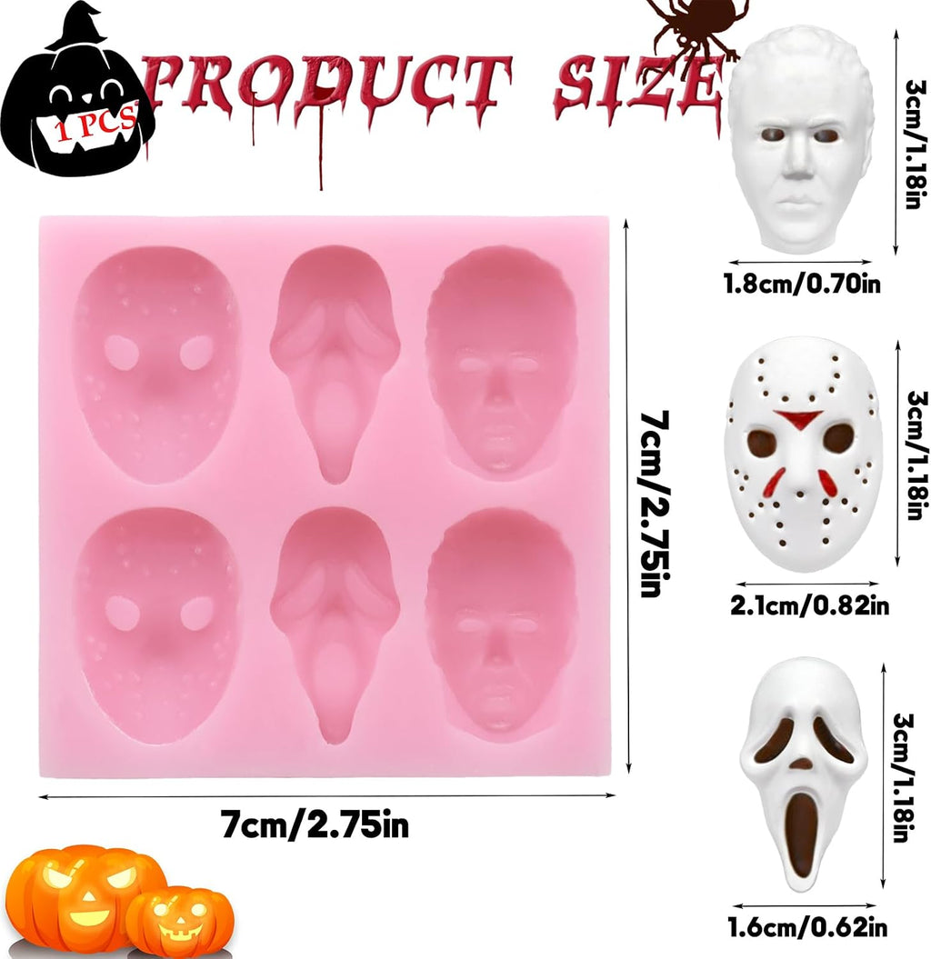 Halloween Silicone Moulds – Horror Head Chocolate Moulds – view 2