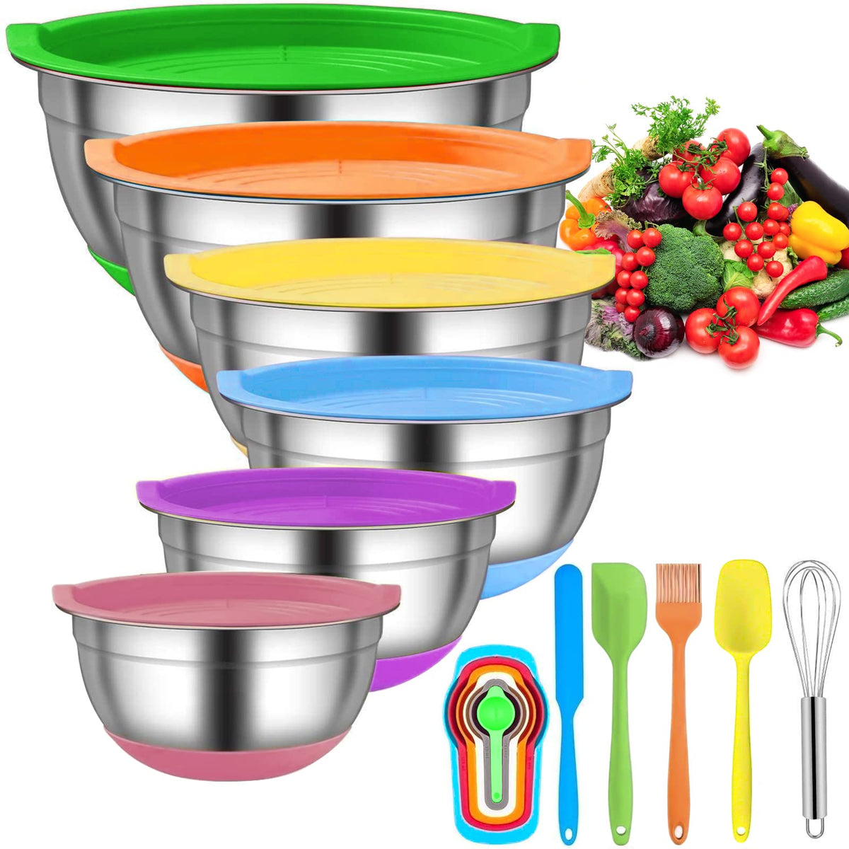 Stainless Steel Nesting Mixing Bowls Set
