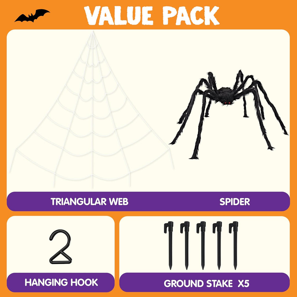 Giant Spider Web Set with 1.5 m Spider – view 5