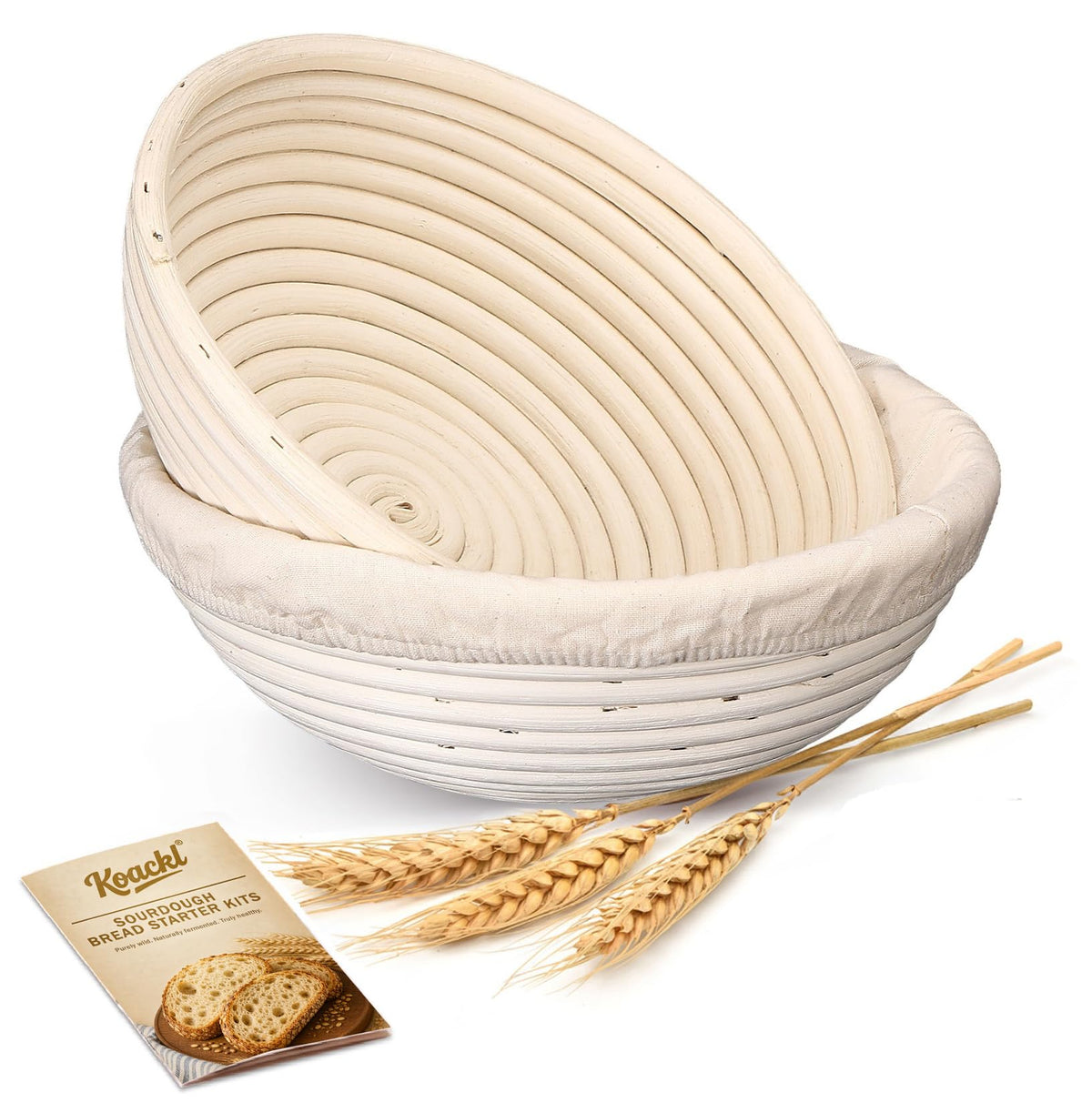 Sourdough Bread Kit – Round & Oval Banneton Baskets