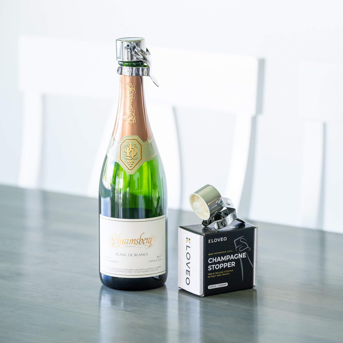 KLOVEO Champagne Stopper – Made in Italy