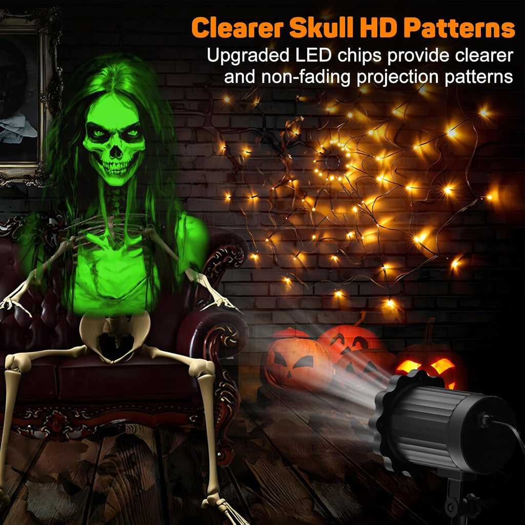 Ghost & Skull Halloween Projector Light – view 2