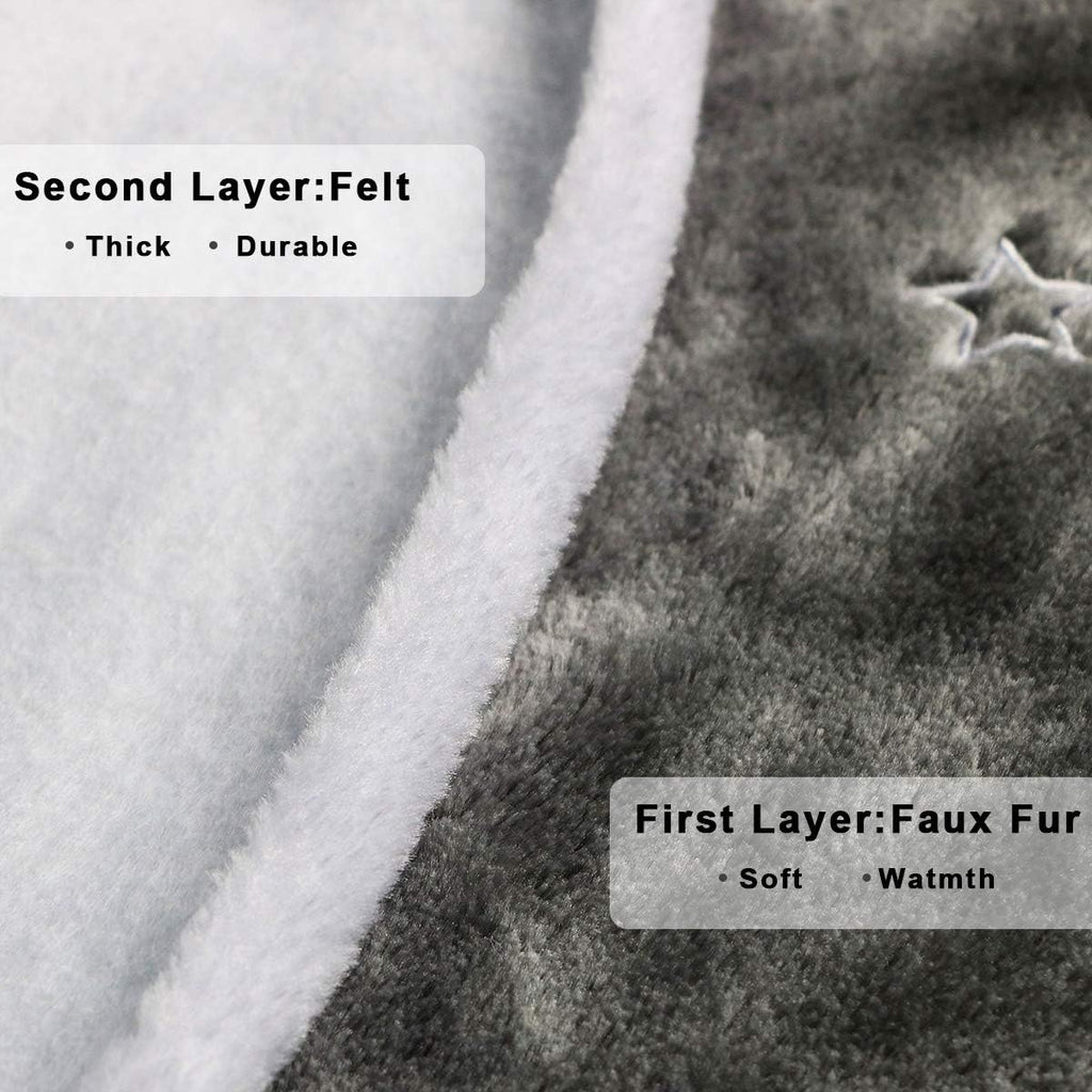 Faux Fur Christmas Tree Skirt – 90 cm & 122 cm – view 3