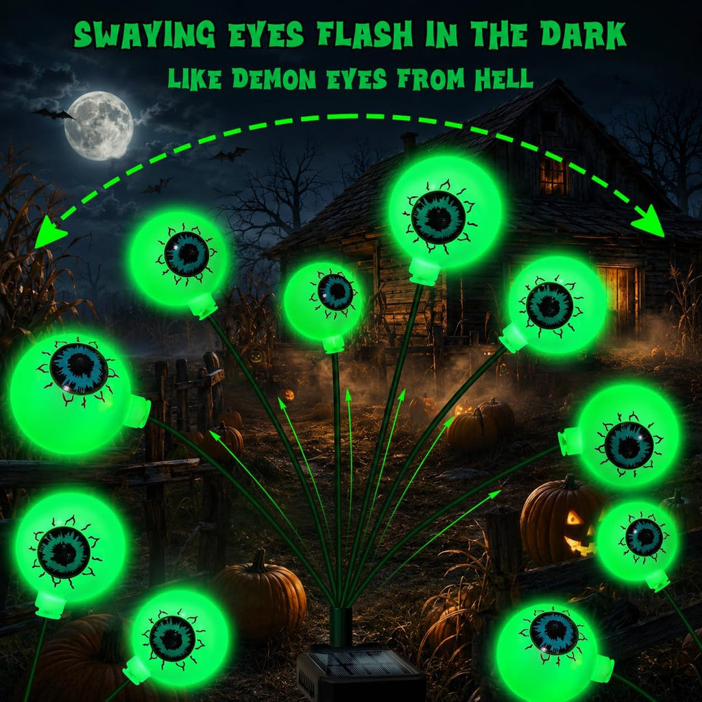Solar Eyeball Lights – 2 Pack Halloween Garden Lights – view 6