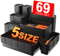 Drawer Organiser Tray Set – 69 Pieces, 5 Sizes