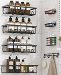 Adhesive Bathroom Organiser Set – 8 Piece, No Drilling