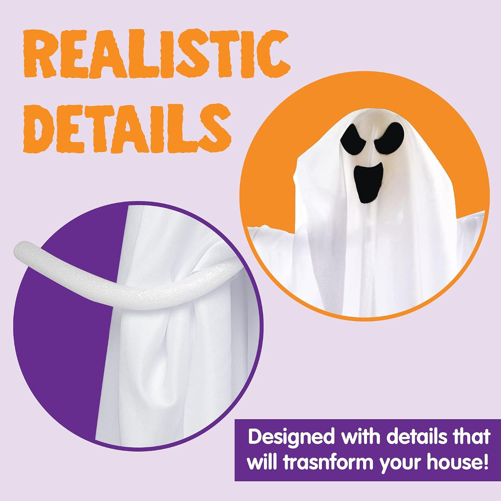 Hanging Flying Ghosts – 3 Pack Halloween Decorations – view 3