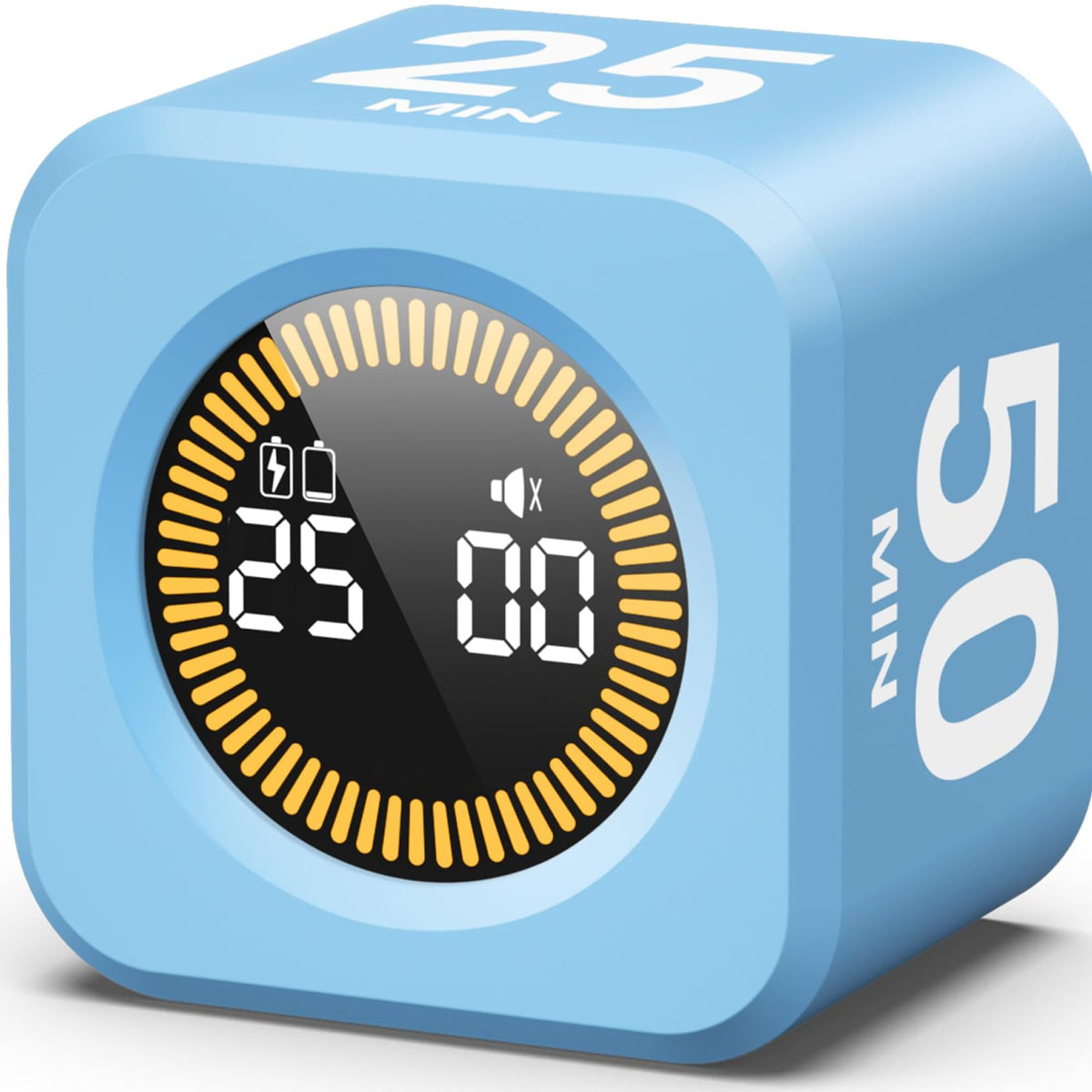 Visual Cube Timer – Flip to Start 5/10/25/50 Min