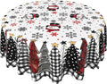 Christmas Tablecloth – Plaid, Tree & Gingerbread Prints