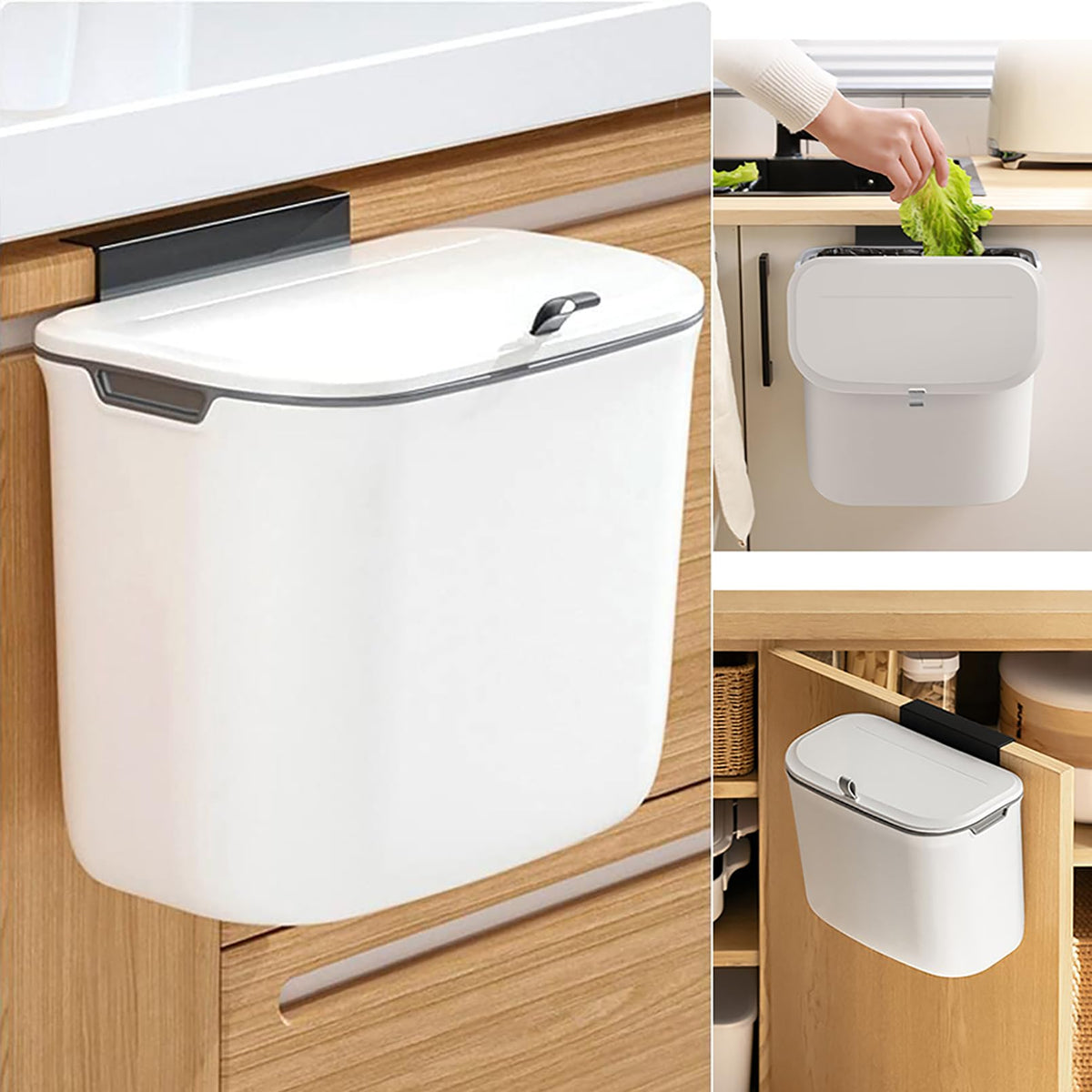 Hanging Kitchen Bin for Cabinet Door – 7L