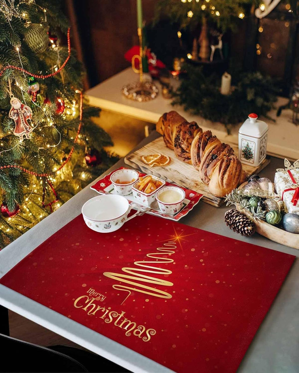 Merry Christmas Tree Placemats – Set of 6 – view 3