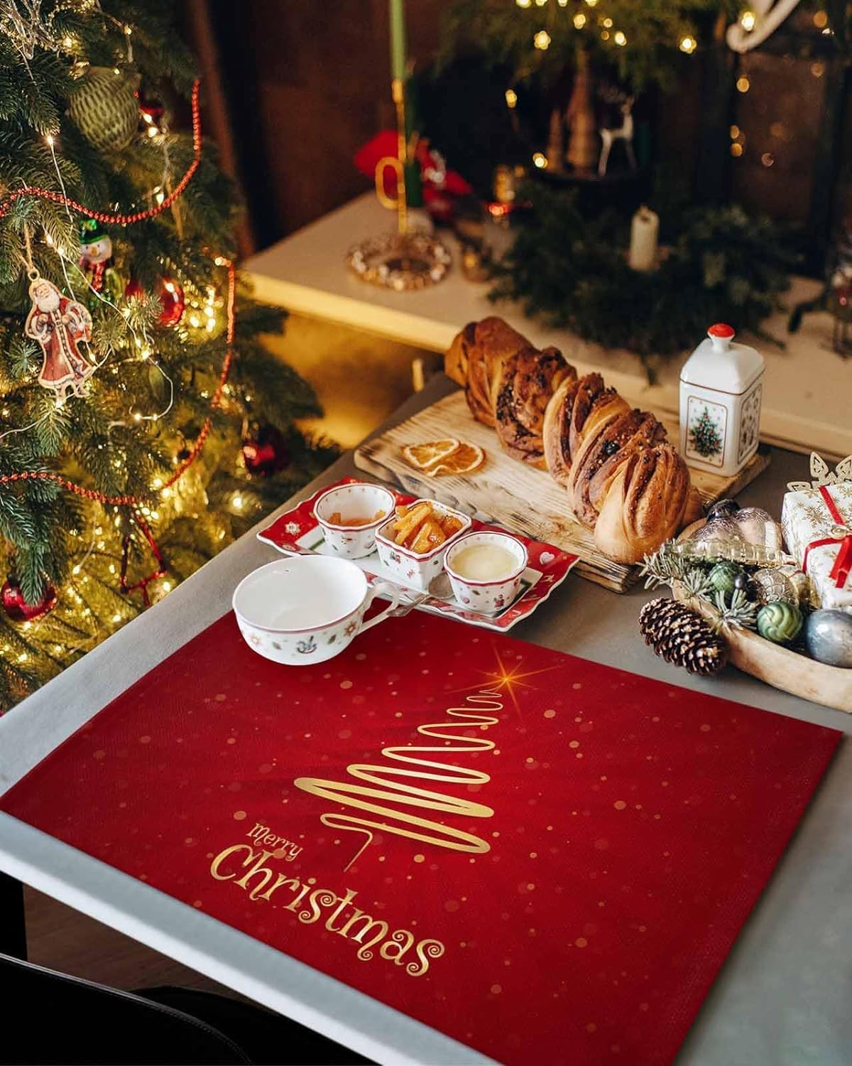 Merry Christmas Tree Placemats – Set of 6 – view 3