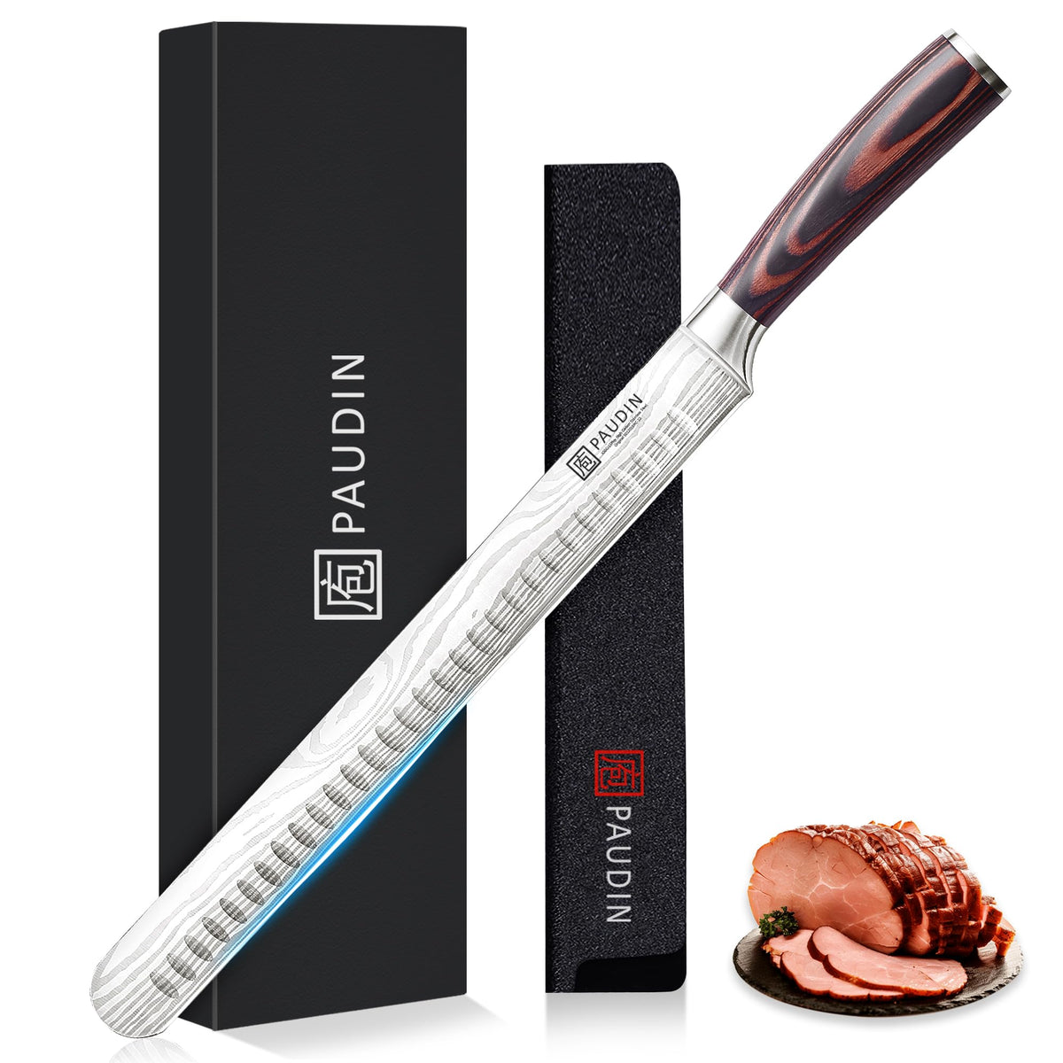PAUDIN High-Carbon Kitchen Knives – Chef, Santoku, Bread & More