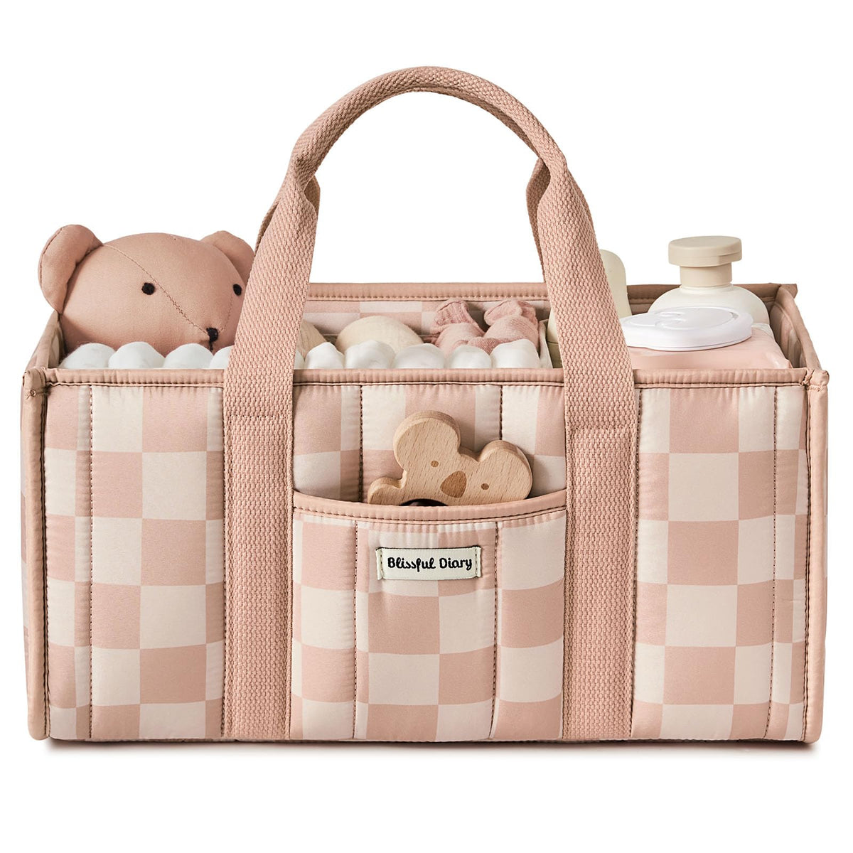 Portable Felt Caddy Organiser Basket with Dividers