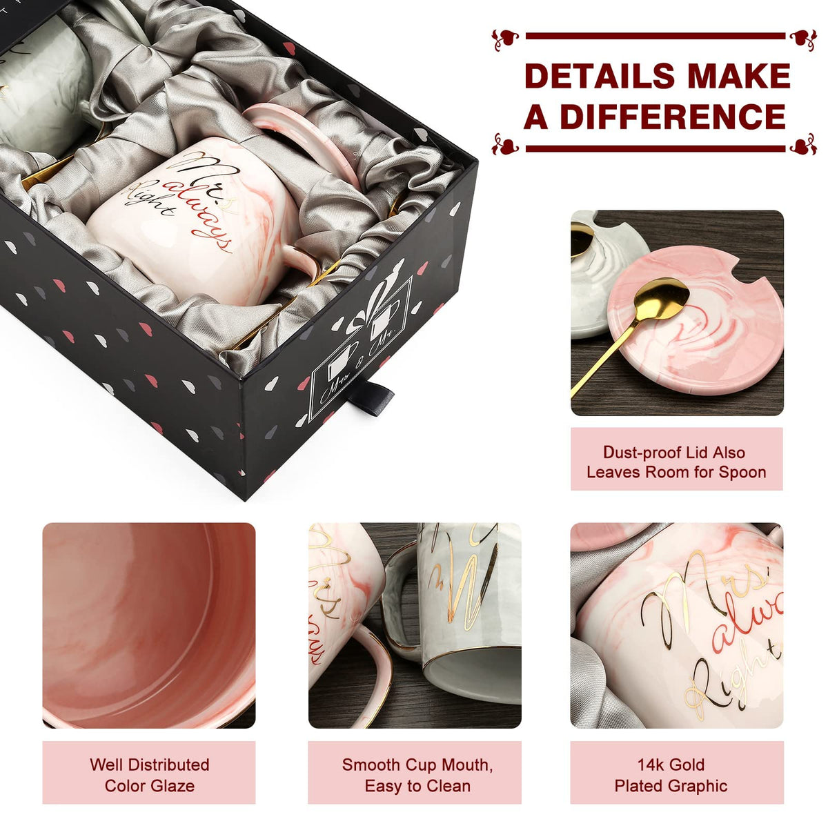 Mr Right & Mrs Always Right Mug Gift Set