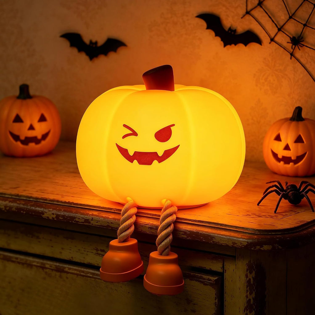 Pumpkin Night Light – Portable Halloween Lamp