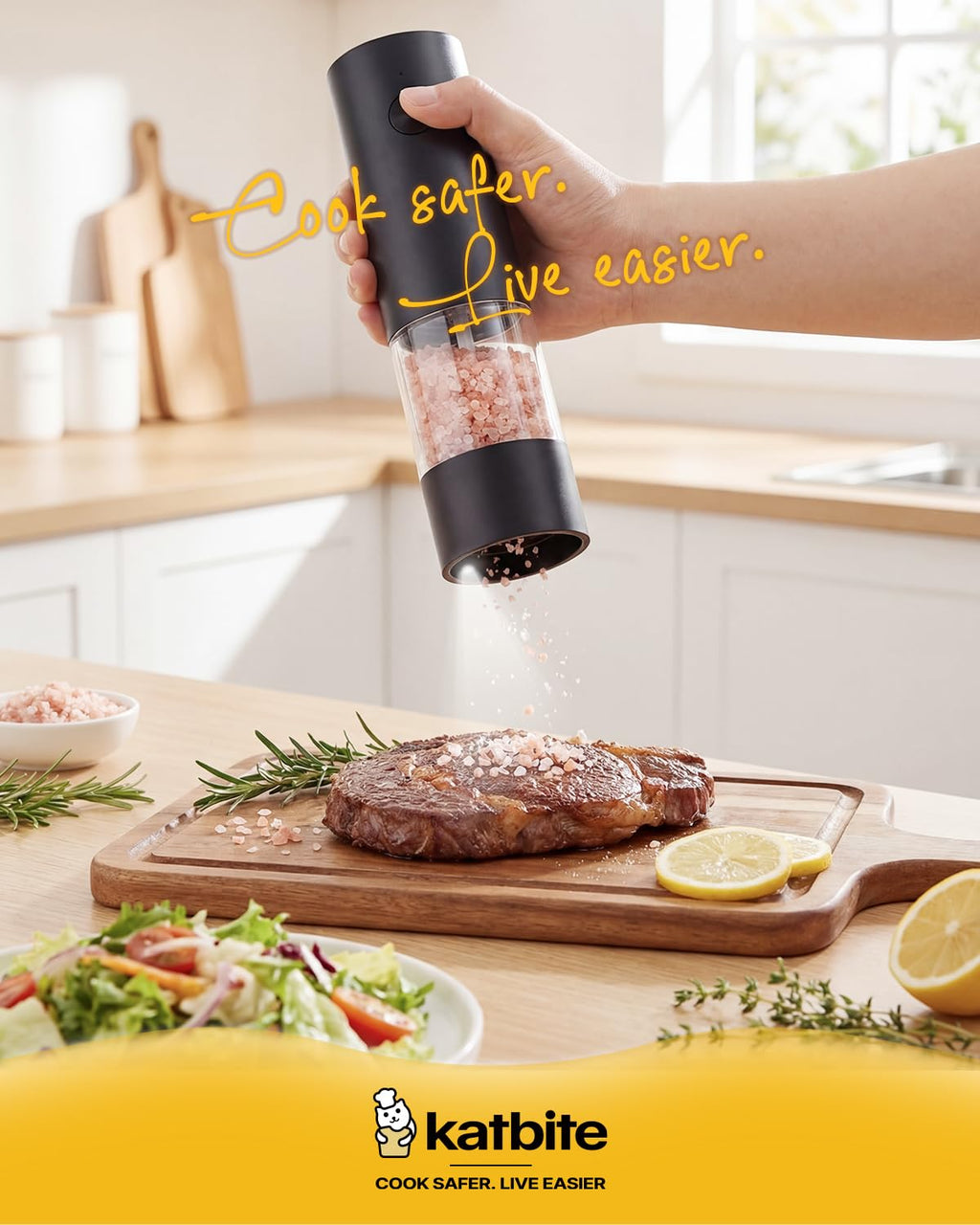 Rechargeable Electric Salt & Pepper Grinder Set