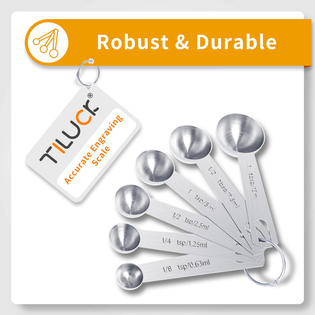Stainless Steel Measuring Cups & Spoons Set