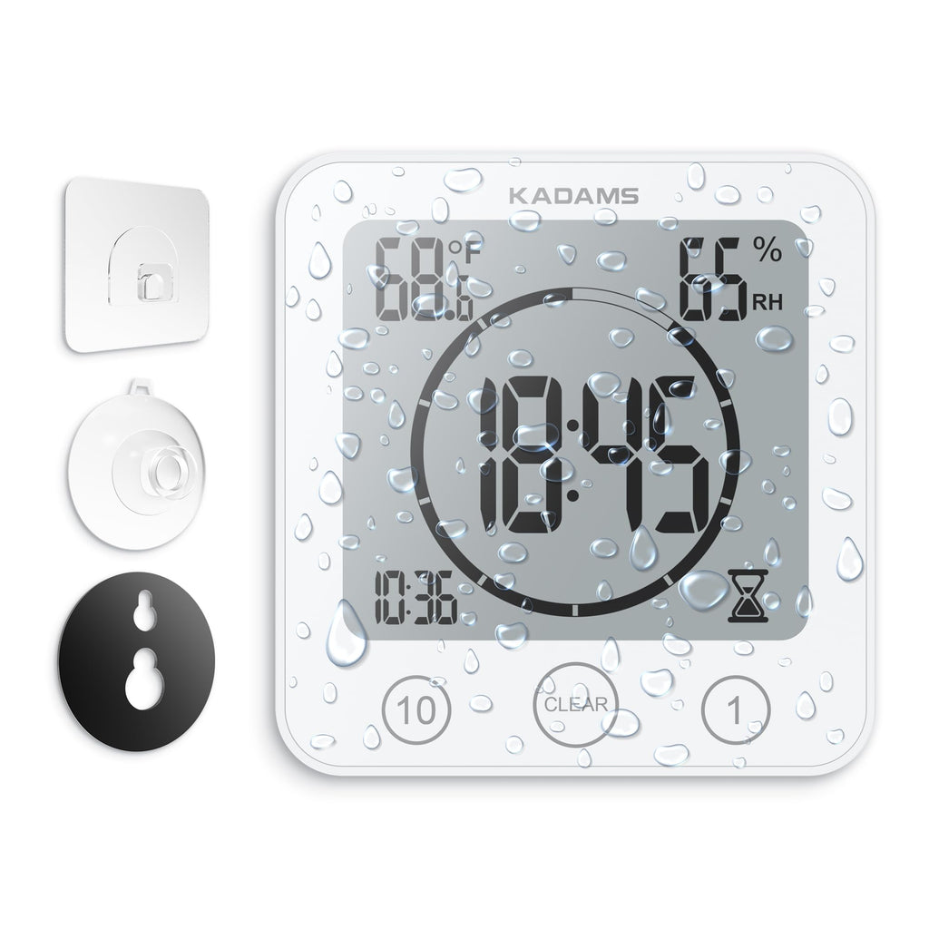 Waterproof Digital Shower & Kitchen Timer Clock