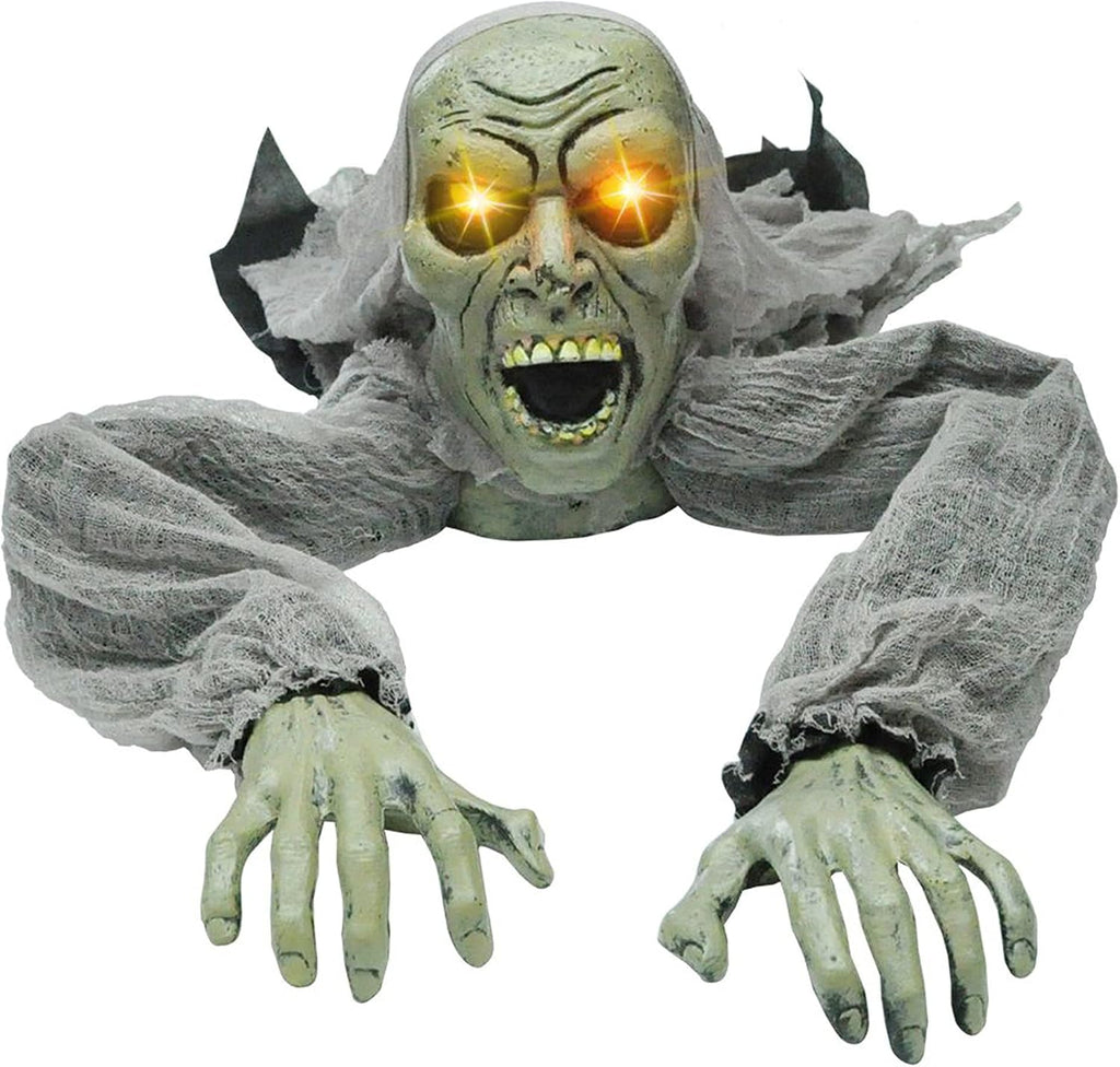 Light-Up Zombie Groundbreaker with Sound – Halloween Yard Prop – view 7