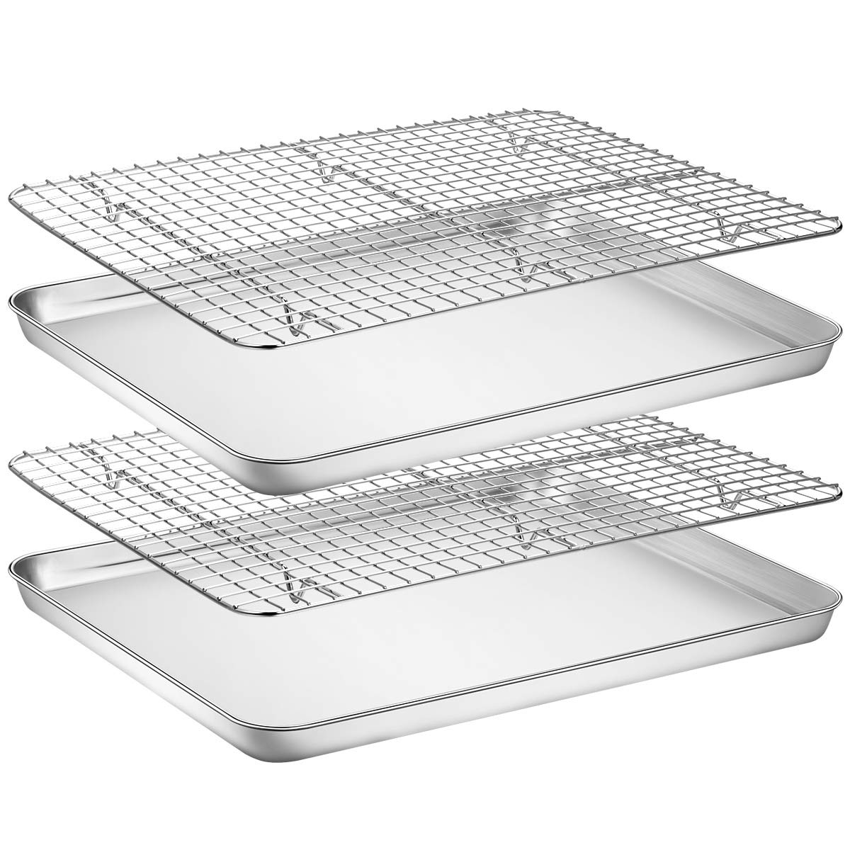 Stainless Steel Baking Tray & Cooling Rack Set