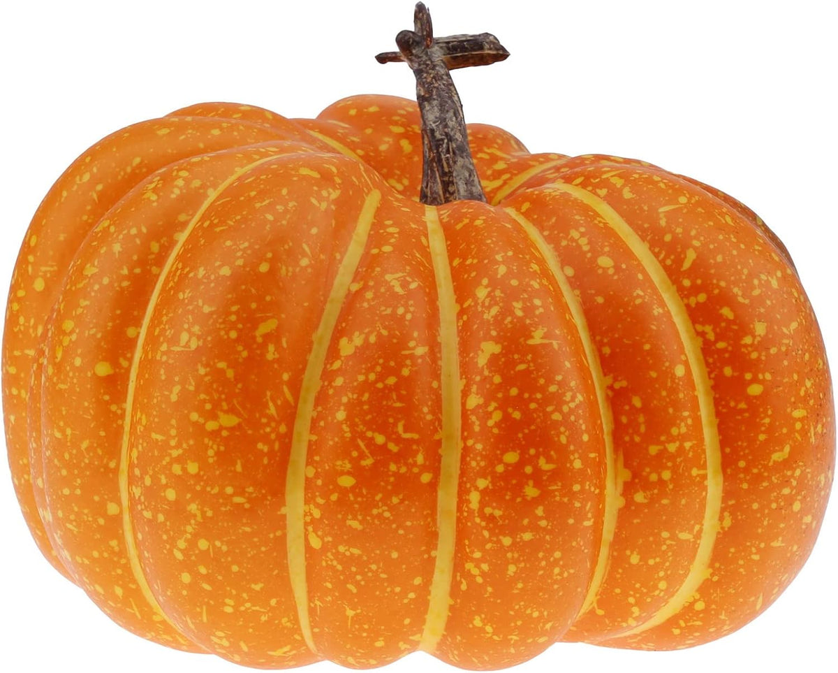 Artificial Flat Pumpkin – 20 cm Decorative Pumpkin – view 8