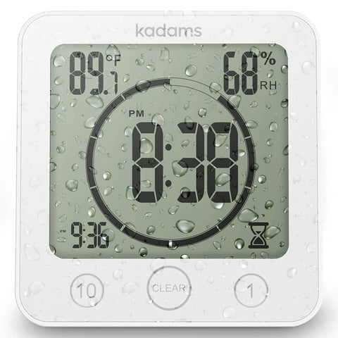Waterproof Digital Shower & Kitchen Timer Clock