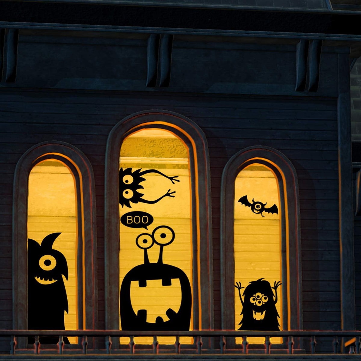 Large Halloween Window Clings – Ghosts, Bats & Black Cats – view 9