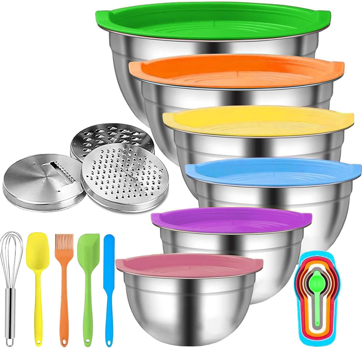 Stainless Steel Nesting Mixing Bowls Set